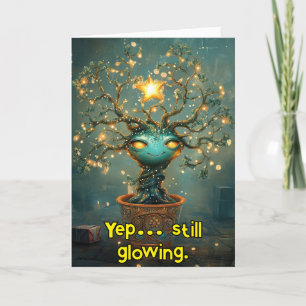 Carte De Remerciements *~* Whimsical 40 Glow Funny Magical Christmas AP97