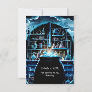 Carte De Remerciements Whimsical Boho Magic Scientifique Anniversaire