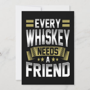 Carte De Remerciements Whiskey Lover Chaque Whiskey A Besoin D'Un Amis