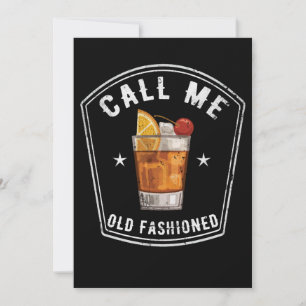 Carte De Remerciements Whiskey M'appelle "vieux mode"