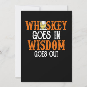 Carte De Remerciements Whiskey Va Dans La Sagesse Sorte