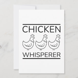 Carte De Remerciements Whisperer de poulet