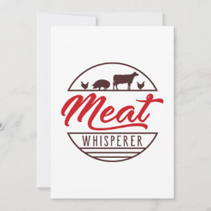 Carte De Remerciements Whisperer de viande
