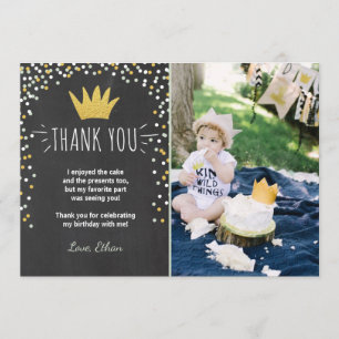 Carte de remerciements Wild choses Anniversaire Go