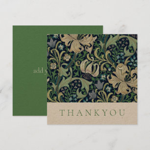 Carte de remerciements: WILLIAM MORRIS : HONEYSUCK