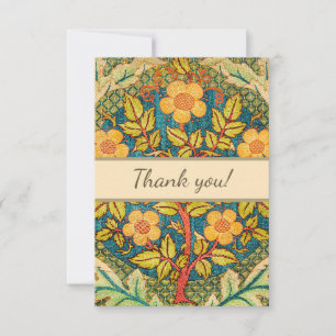 Carte De Remerciements William Morris Rose Wreath : Arts et Métiers class