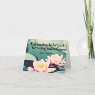 Carte De Remerciements William Shakespeare Citation Inspirationnelle "Pen