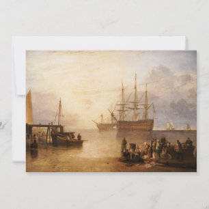 Carte De Remerciements William Turner - Le Couchage Du Soleil À Travers L
