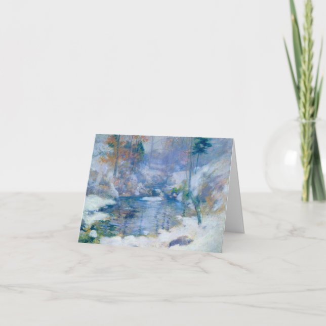 Carte De Remerciements Winter Harmony, 1890-1900 par John Henry Twachtman (Devant)
