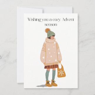 Carte De Remerciements Wishing you a cozy Advent season