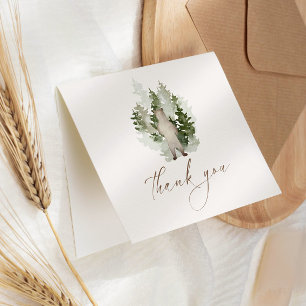 Carte De Remerciements Woodland Adventure Genre Baby shower neutre