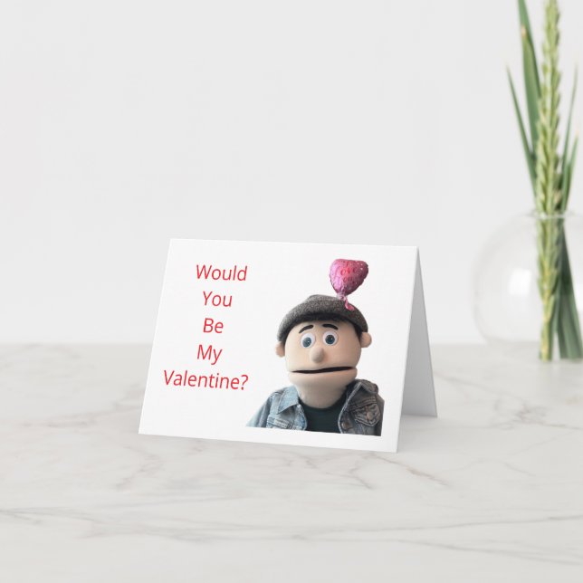 Carte De Remerciements Would You Be My Valentine? (Devant)