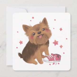 Carte De Remerciements Yorkie, le créateur de problèmes le plus fou