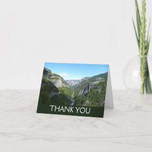 Carte De Remerciements Yosemite Valley dans le parc national de Yosemite