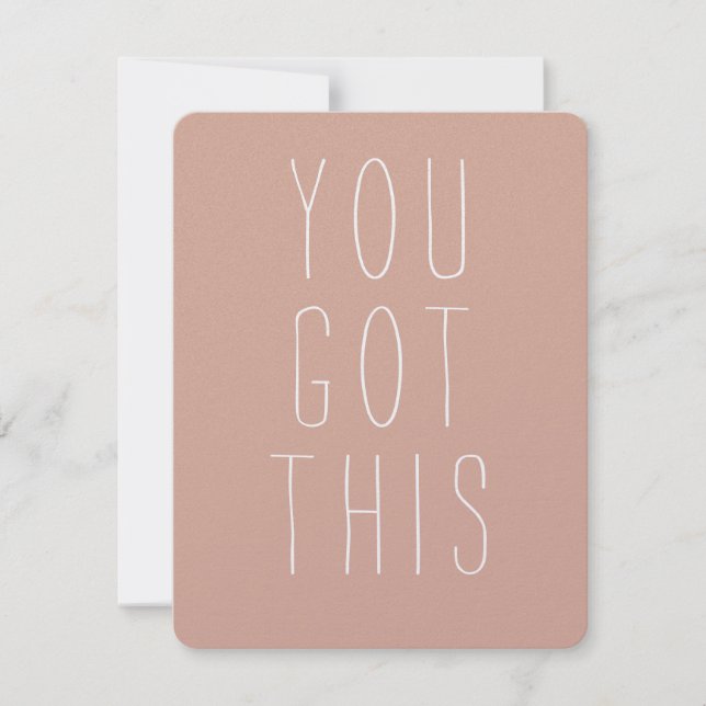 Carte De Remerciements You Got This Encouragement Card (Devant)