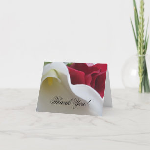 Carte De Remerciements Zantedeschia/carte de remerciements rose de