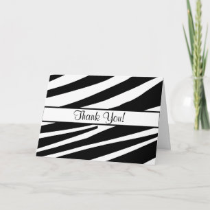 Carte De Remerciements Zebra Stripes Toute L'Ocassion