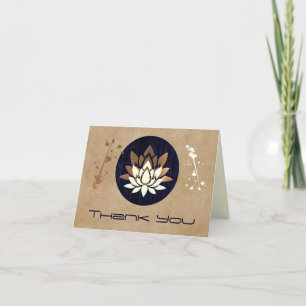 Carte de remerciements zen