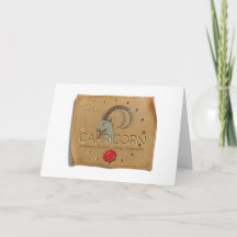 Zodiac - Capricorn - Greeting Card