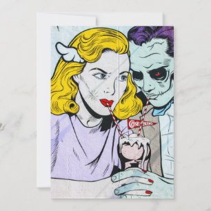 Carte De Remerciements zombie coup d'amour