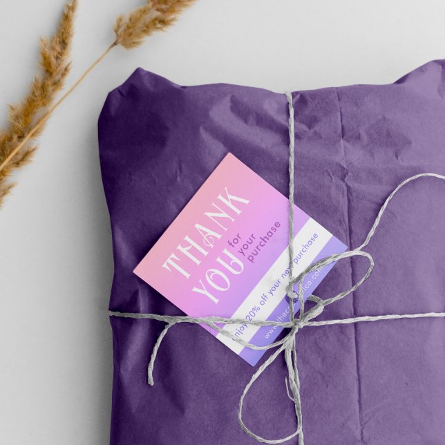 Carte de remise de Carré dégradé (Créateur téléchargé)