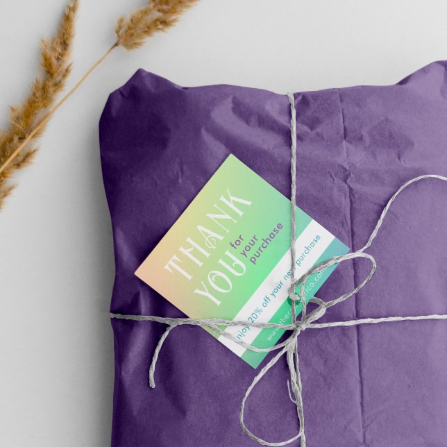 Carte de remise de Carré dégradé (Créateur téléchargé)