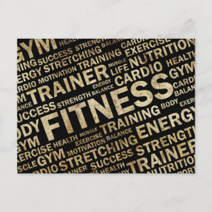 Carte de remise en forme Grunge
