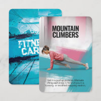 Carte de remise en forme Mountain Climbers avec su