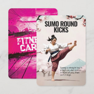 Carte de remise en forme Sumo Round Kicks avec sup