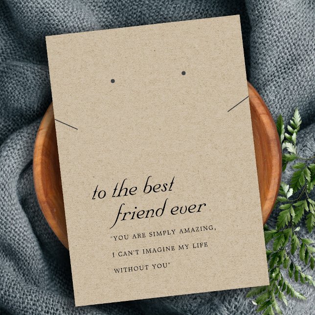 CARTE DE REMORQUE DE CADEAU DE L'AMI KRAFT RUSTIQU (Créateur téléchargé)