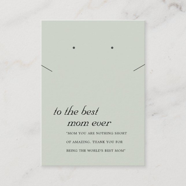 CARTE DE REMORQUERIE VERTE GRISE RUSTIQUE (Devant)