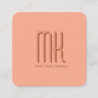 Carte de Rendez-vous à Monogramme du Salon Élégant