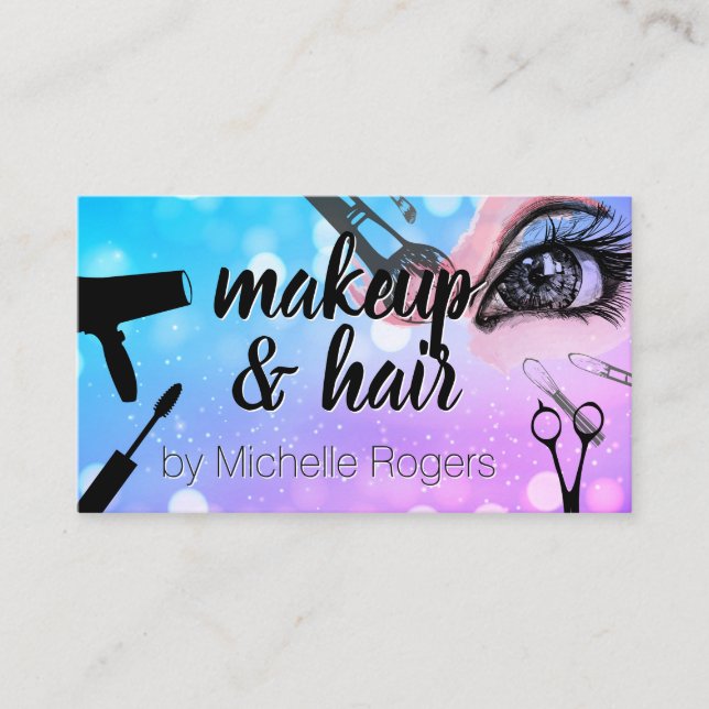 Carte De Rendez-vous Accessoires d'outil de maquillage et de cheveux (Devant)