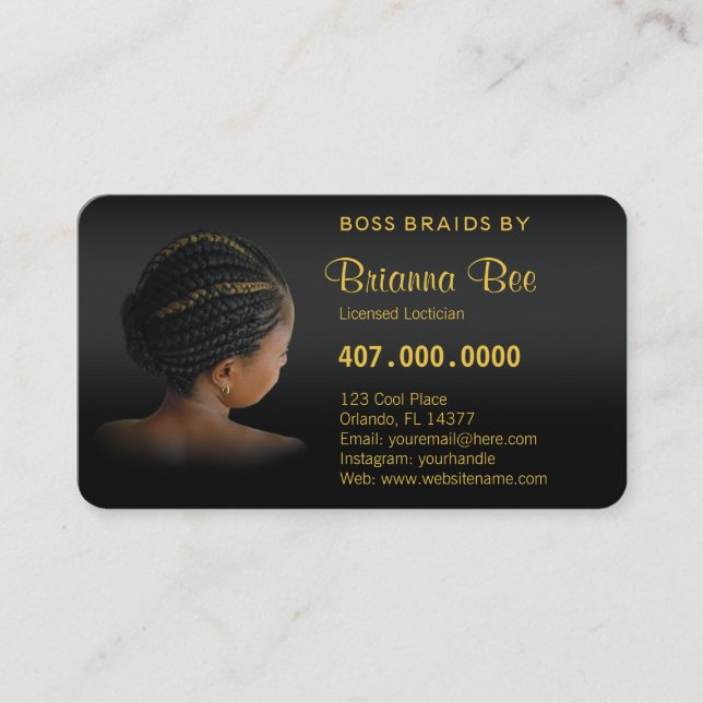 Carte De Rendez-vous Afrique-Amérique Braider Braids (Devant)