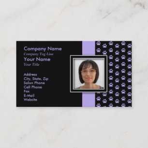 Carte De Rendez-vous AJOUTEZ VOTRE empreinte de patte de toilettage