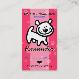 Carte De Rendez-vous Animaux de compagnie.Clinique vétérinaire.Rendez-v