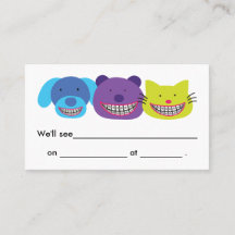 Animaux mignons dans l'orthodontiste de