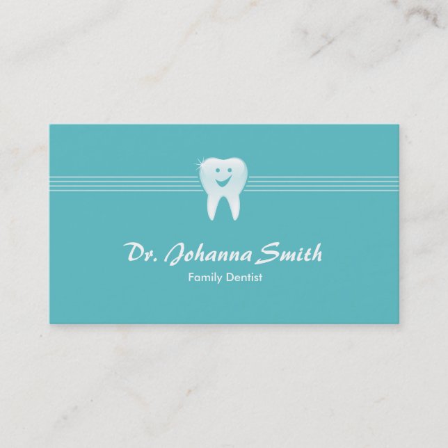 Carte De Rendez-vous Aqua Smiling Dentelle Nomination Femme (Devant)