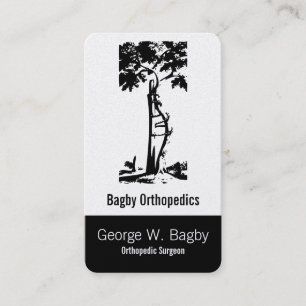 Carte De Rendez-vous Arbre tordu de chirurgie orthopédique