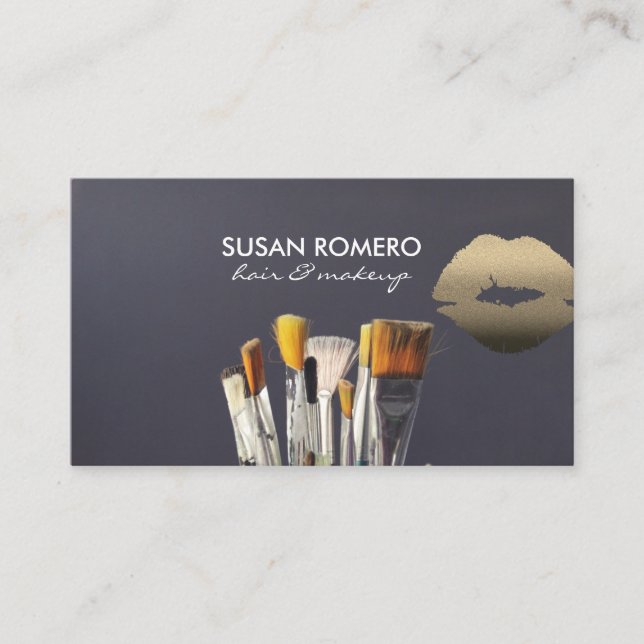 Carte De Rendez-vous artiste | Maquillage des cheveux (Devant)