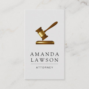 Carte De Rendez-vous Avocat et Gavel