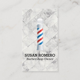 Carte De Rendez-vous Barber Pole bonbon rayé