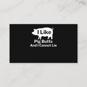 Carte De Rendez-vous BBQ BBQ J'Aime Les Boutons De Cochon Et Je Ne Pe