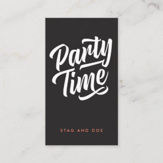 Carte De Rendez-vous Billet Heure de la fête