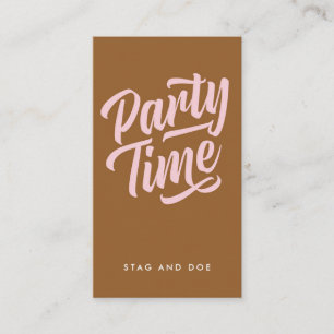 Carte De Rendez-vous Billet Heure de la fête