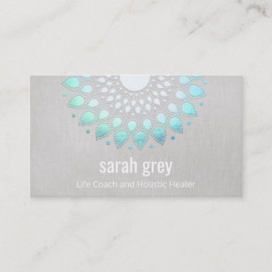 Carte De Rendez-vous Blue Lotus Floral Holistic Health Nomination