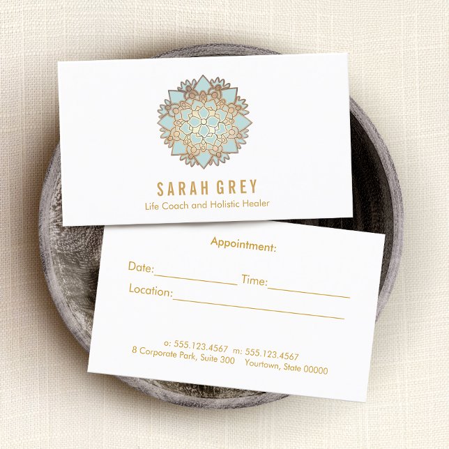 Carte De Rendez-vous Blue Lotus Wellness & Holistic Health Nomination (Créateur téléchargé)