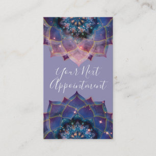 Carte De Rendez-vous Boho Nebula Bloom   Conception de Mandala