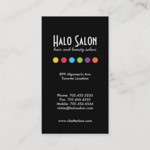 Carte de rendez-vous Bold et Hip Salon