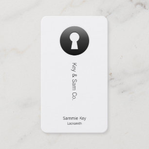 Carte De Rendez-vous Bouton de trou de la serrure